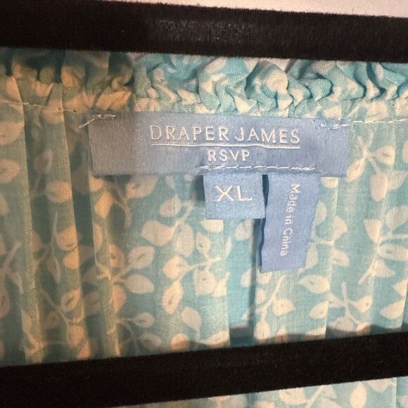 Draper James RSVP Dress XL Aquamarine Blue‎ Cottage Prairie Core Feminine Spring - Picture 8 of 9